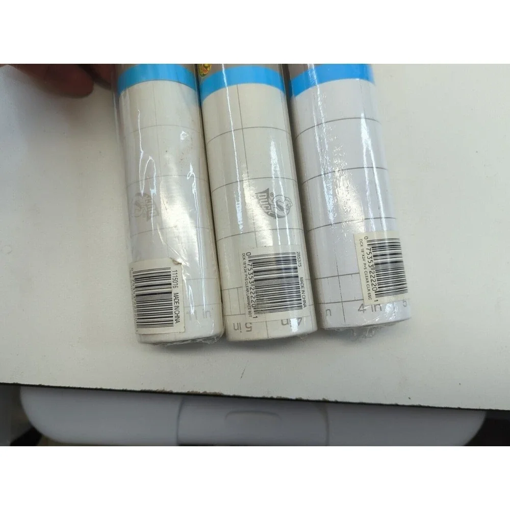 Duck Brand Peel & Stick Clear Laminate 18in x 24ft 36sq ft 3 Rolls Total 108sqft